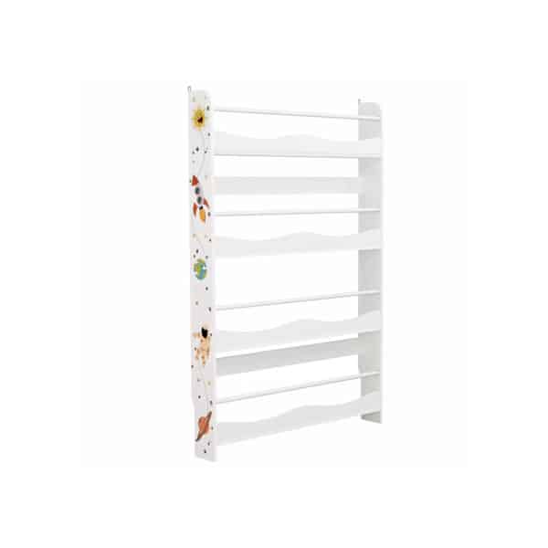 4 aukštų knygų spinta, balta