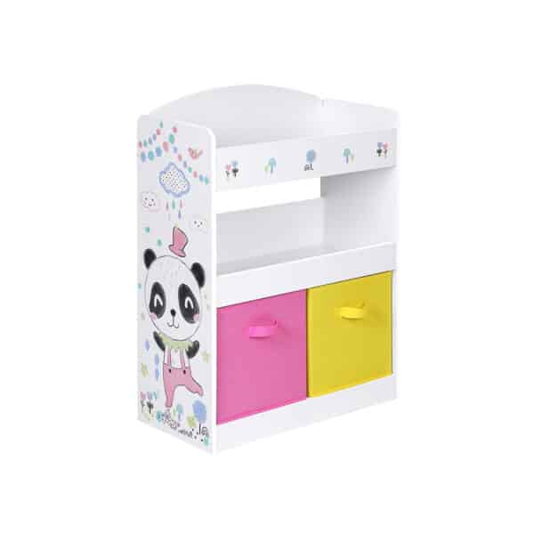 Vaikiška žaislų lentyna su 2 dežutėmis