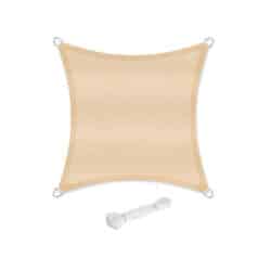 5 x 5 m markizės iš HDPE, smėlio geltonos spalvos