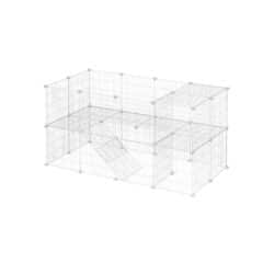 Metalinis tinklinis narvas smulkiems gyvūnams, baltas