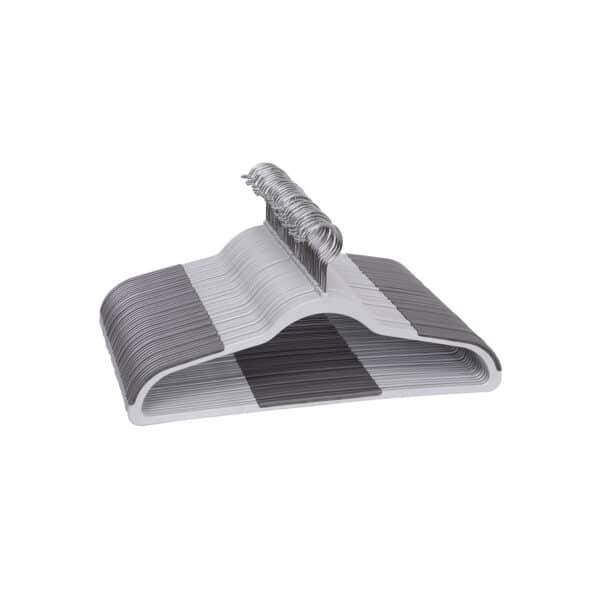 Plastikinių pakabų rinkinys 50 vnt., pilkos spalvos