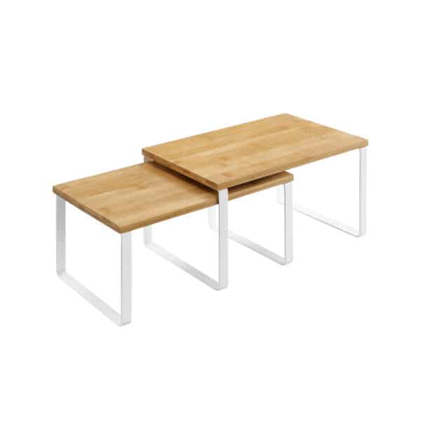 KCS02NW-1.jpg Metalinio rėmo prieskonių lentynėlių rinkinys, 2vnt.