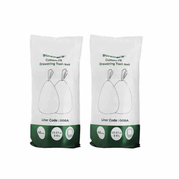 8 litrų talpos šiukšlių maišai 2 rulonai, 90vnt.