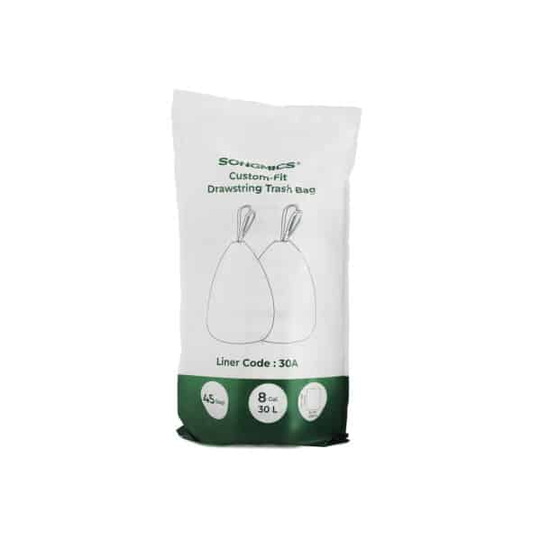 Patvarūs šiukšlių maišai 30L talpos 45vnt.