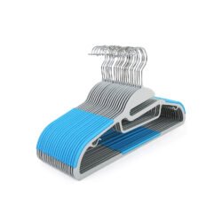 Plastikinių pakabų rinkinys 20 vnt., mėlynos spalvos