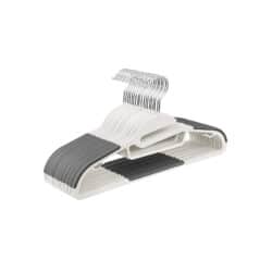 S formos pakabų rinkinys 20 vnt., tamsiai pilkos spalvos