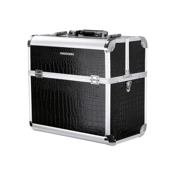 Kosmetikkoffer-Krokomuster-Schwarz-JBC229B-1.jpg Kometikos lagaminas JBC229B, juodos spalvos