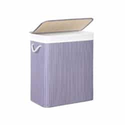 Skalbinių krepšelis su dangteliu ir rankenomis