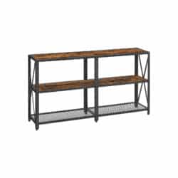 Konsolinis stalas 140 x 30 x 75 cm., rudos/juodos spalvos