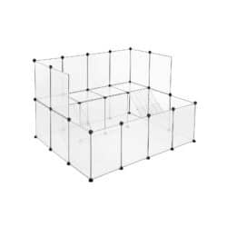 Naminių gyvūnėlių aptvaras, baltos spalvos