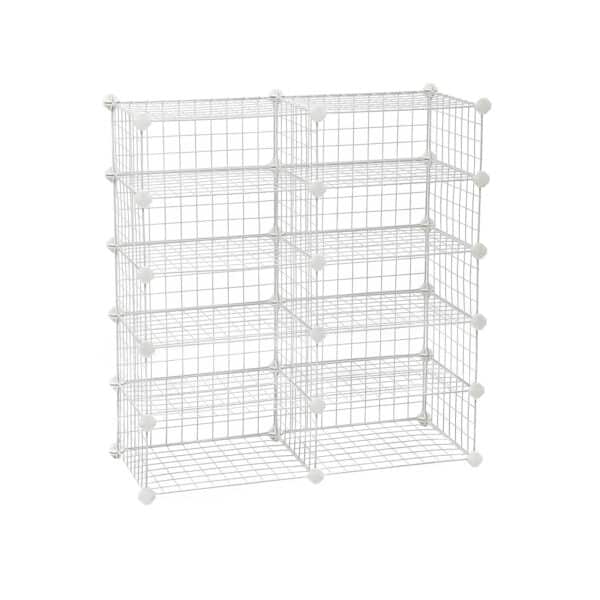 Batų lentyna stačiakampio formos, baltos spalvos