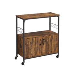 Spintelė ant ratukų LSC093B01, rudos/juodos spalvos