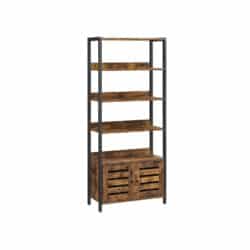 Knygų lentyna LSC601B01, rudos/juodos spalvos