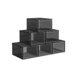 Batų dėžutės, juodos 6vnt.