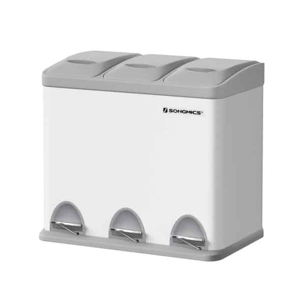 LTB24WT-1.jpg Šiukšlių dėžė su 3 skyriais LTB24WT