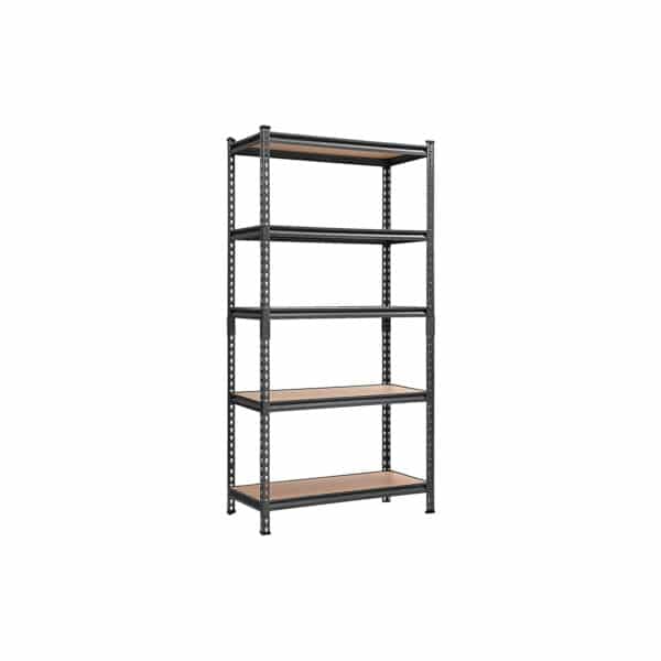 Sandėliavimo lentyna 180 x 90 x 40 cm., juodos spalvos