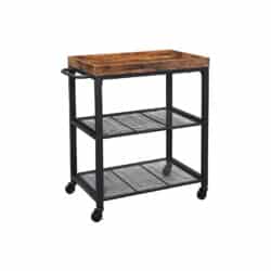 Virtuvinis vežimėlis ant ratukų LRC75BX, ruda/juoda