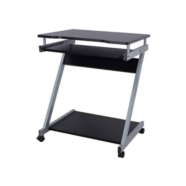 Mobilus stalas Z formos LCD811B, juodas