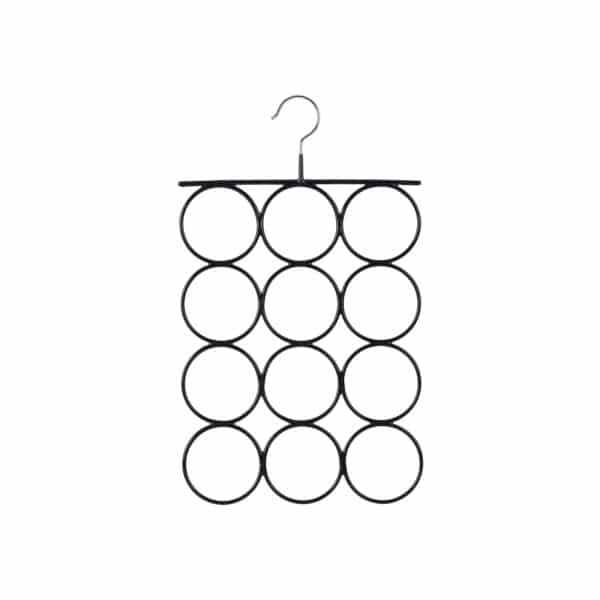 Kabykla šalikams ir skaroms, juodos spalvos