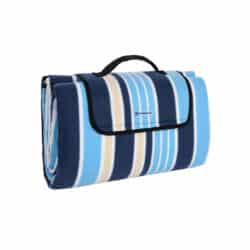 Pikniko antklodė / pledas, mėlynai dryžuota XXL 200x200 cm