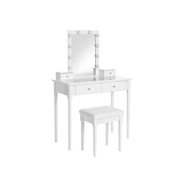 RDT172W01-1.jpg Kosmetinis staliukas, baltas RDT172W01