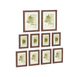 Paveikslų rėmelių rinkinys, 10 vnt, rudos spalvos