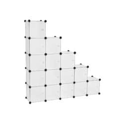 Plastikinė batų lentyna LPC44BS, 16 skyrių