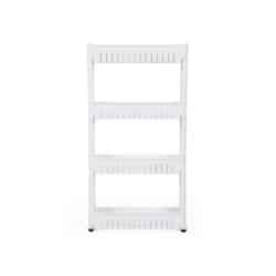 Pastatoma lentyna su ratukais, baltos spalvos