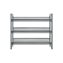 Batų lentyna 3 lygiai, tamsiai pilka