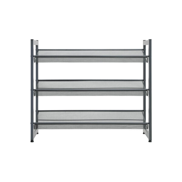 Batų lentyna 3 lygiai, tamsiai pilka