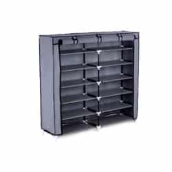 Medžiaginė batų lentyna 115 cm., pilkos spalvos