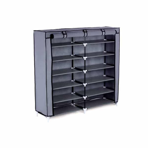 Medžiaginė batų lentyna 115 cm., pilkos spalvos