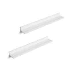 Lentynų rinkinys 60 x 10 cm., 2 vnt., baltos spalvos