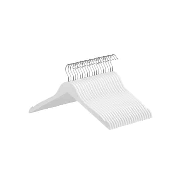 Pakabų rinkinys, 20 vnt., baltos spalvos