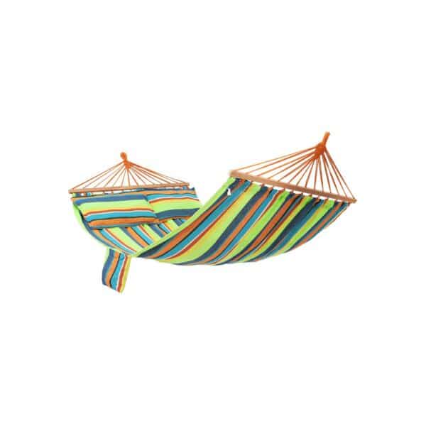 Stabhaengematte-2-Kissen-Super-Bunt-GDC22Q-1.jpg Hamakas su 2 pagalvėlėmis 210 x 150 cm., įvairių spalvų