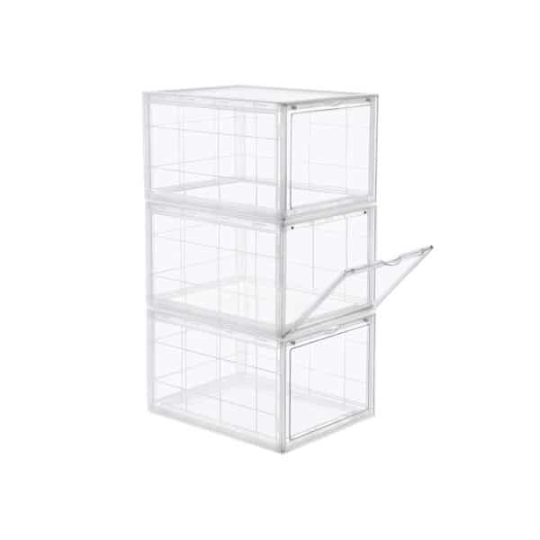 Stapelbares-Schuhbox-Set-LSP03TP-1.jpg Sukraunamas batų dėžės komplektas 3vnt.