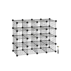 Lentynos , 15 tinklinių skyrių, juodos spalvos