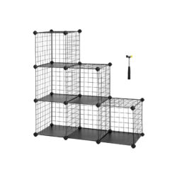 Lentynos, 6 skyriai, juodos spalvos