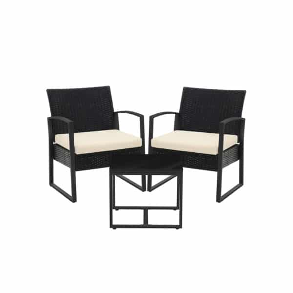 UGGF010M01-1.jpg Sodo baldų komplektas iš polirotango 3 vnt., juodos/smėlio spalvos