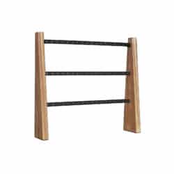 Sieninis papuošalų laikiklis, rudos / juodos spalvos