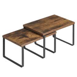 Prieskonių lentynų rinkinys 2vnt., rudos-juodos spalvos