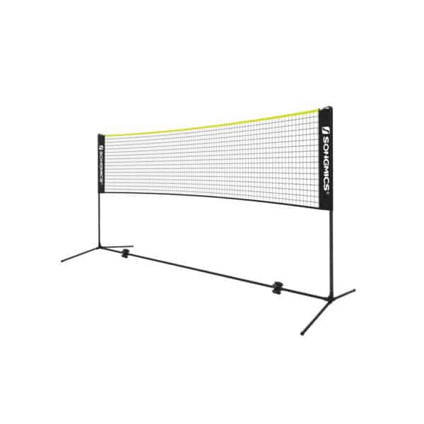 Badmintono tinklelis 5m, juodai geltonas