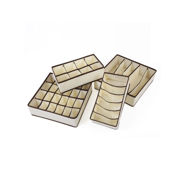 apatinių drabužių laikymo / stalčių organizatorinės dėžės, 4vnt.