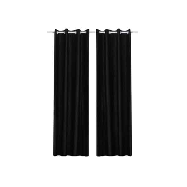 Užuolaidų rinkinys, 2 vnt., juodos spalvos