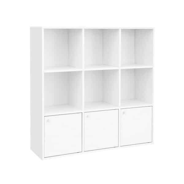 Wuerfelregal-3-Schranktueren-Weiss-LBC33WT-1.jpg Kubo lentyna 3 spintos durys, balta