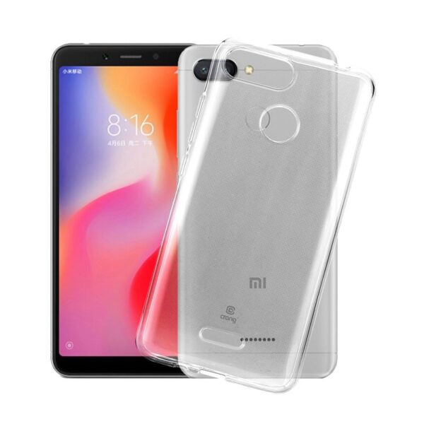 Crong Crystal Slim Cover – apsauginis dėklas, skirtas Xiaomi Redmi 6 (skaidrus)