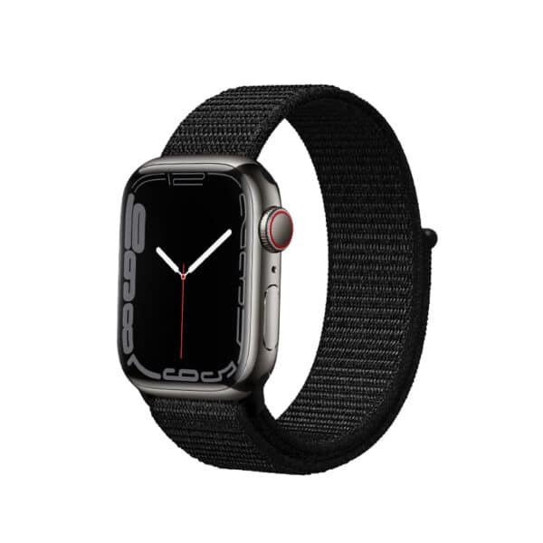 Crong Reflex sportinė apyrankė / dirželis, skirta Apple Watch 42/44/45mm (juoda)