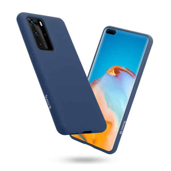 Crong Color Cover – lankstus dėklas, skirtas Huawei P40 Pro (mėlynas)