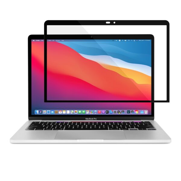 0642ADAD-6051-EC11-91AD-2CEA7FB072AA.jpg Moshi iVisor XT - Apsauginė plėvelė, skirta MacBook Pro 13 "/ MacBook Air 13" (juodas rėmelis)