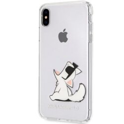 Karl Lagerfeld Choupette Fun – iPhone Xs Max dėklas (skaidrus)